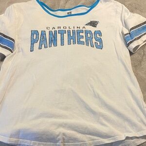 NFL Carolina Panthers women’s White and Blue Tee